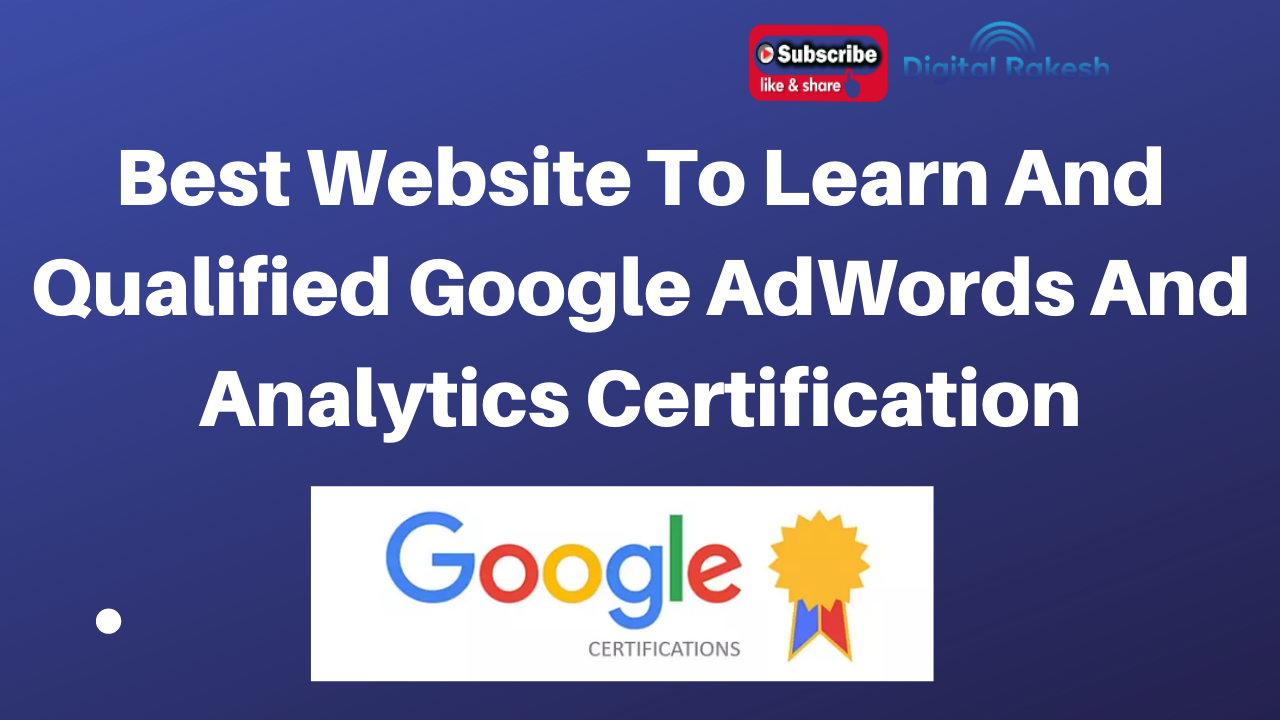 Best website to learn and qualified Google certification
