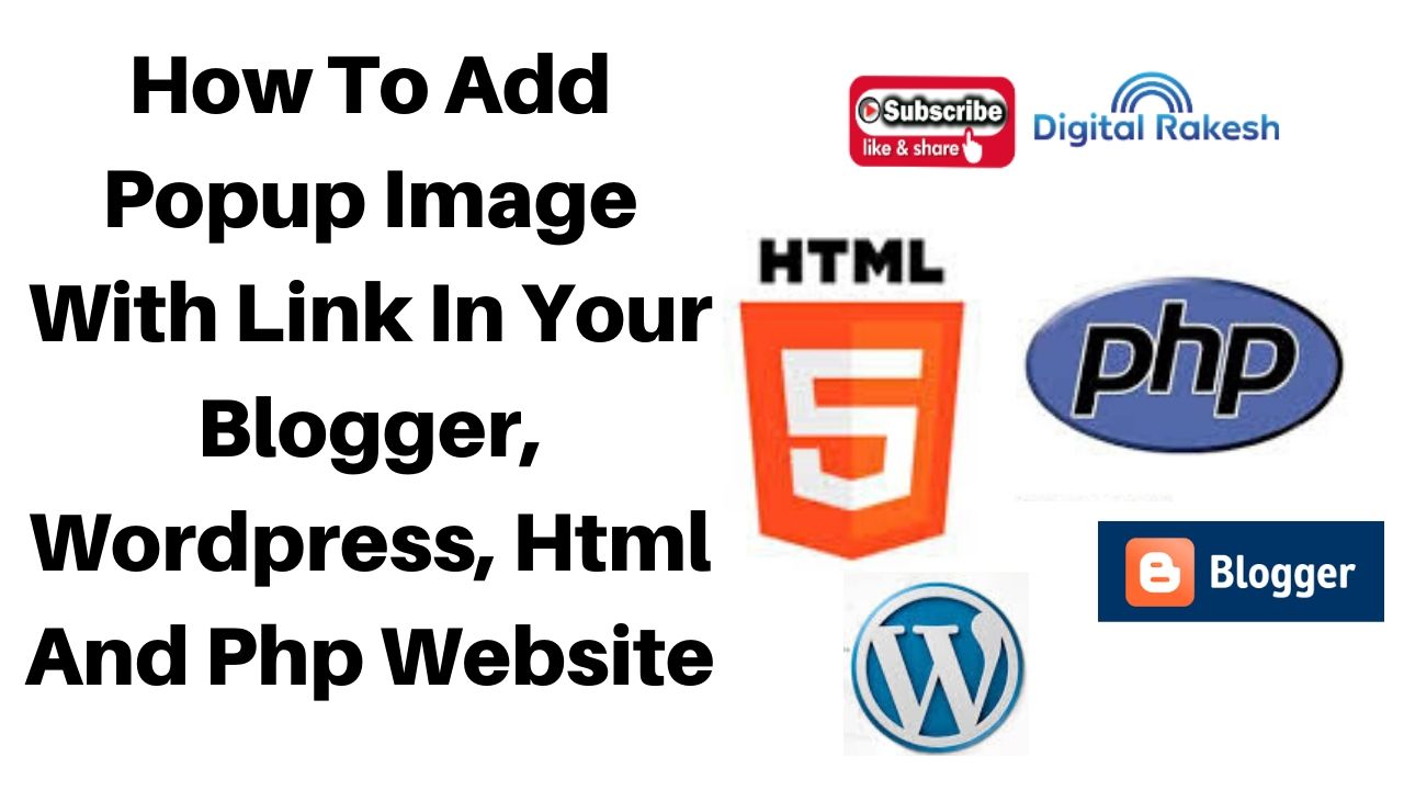 How To Add Popup Image With Link In Your Website