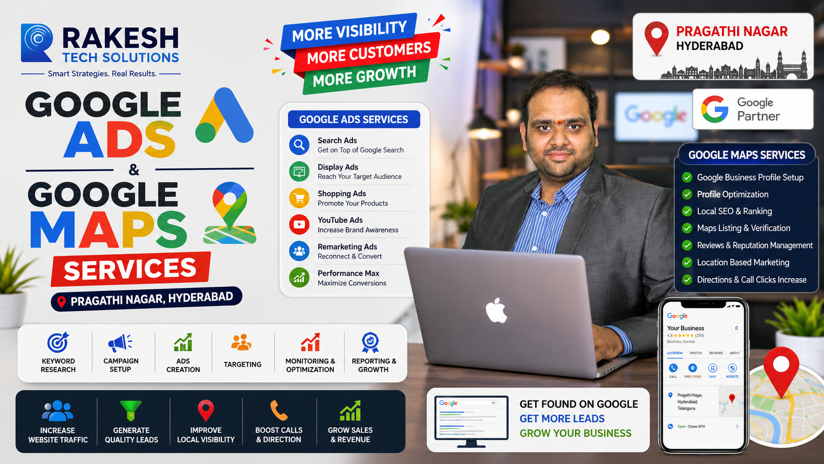 Google Ads and Google Maps Services in Pragathi Nagar Hyderabad