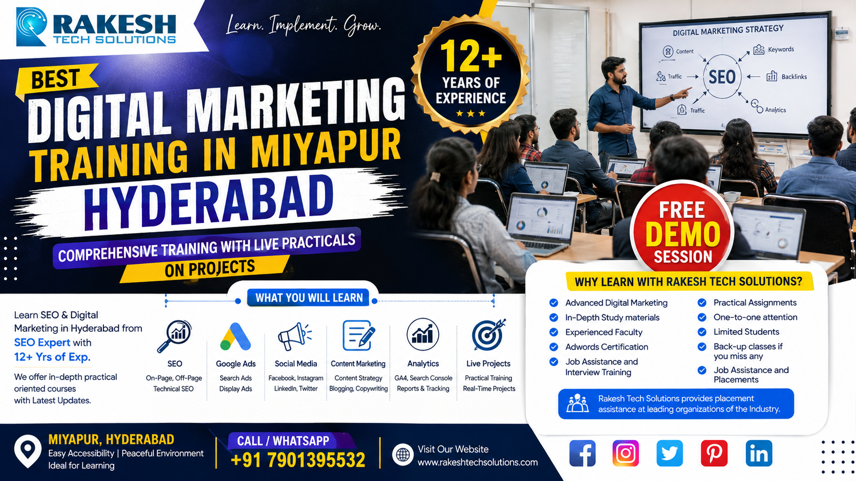 BEST DIGITAL MARKETING TRAINING IN MIYAPUR  HYDERABAD