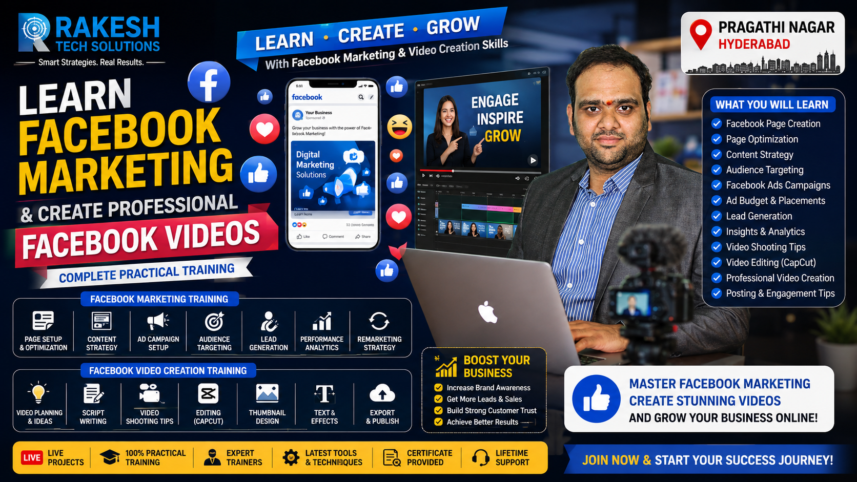  Learn Facebook Marketing and Create Professional Facebook Videos
